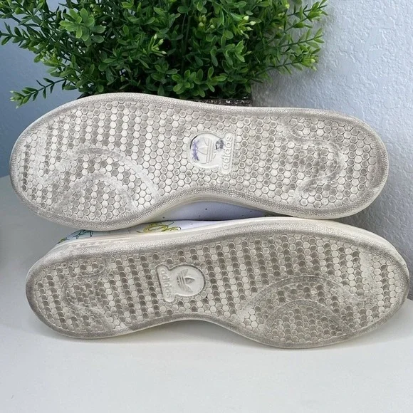 adidas Disney x Stan Smith Tinkerbell Peter Pan Lace Up Sneaker Trainer Size 9 - Picture 10 of 14